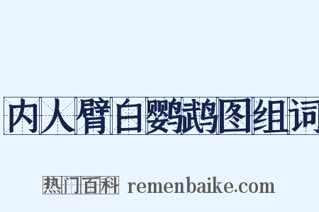 内人臂白鹦鹉图组词是什么意思的图片
